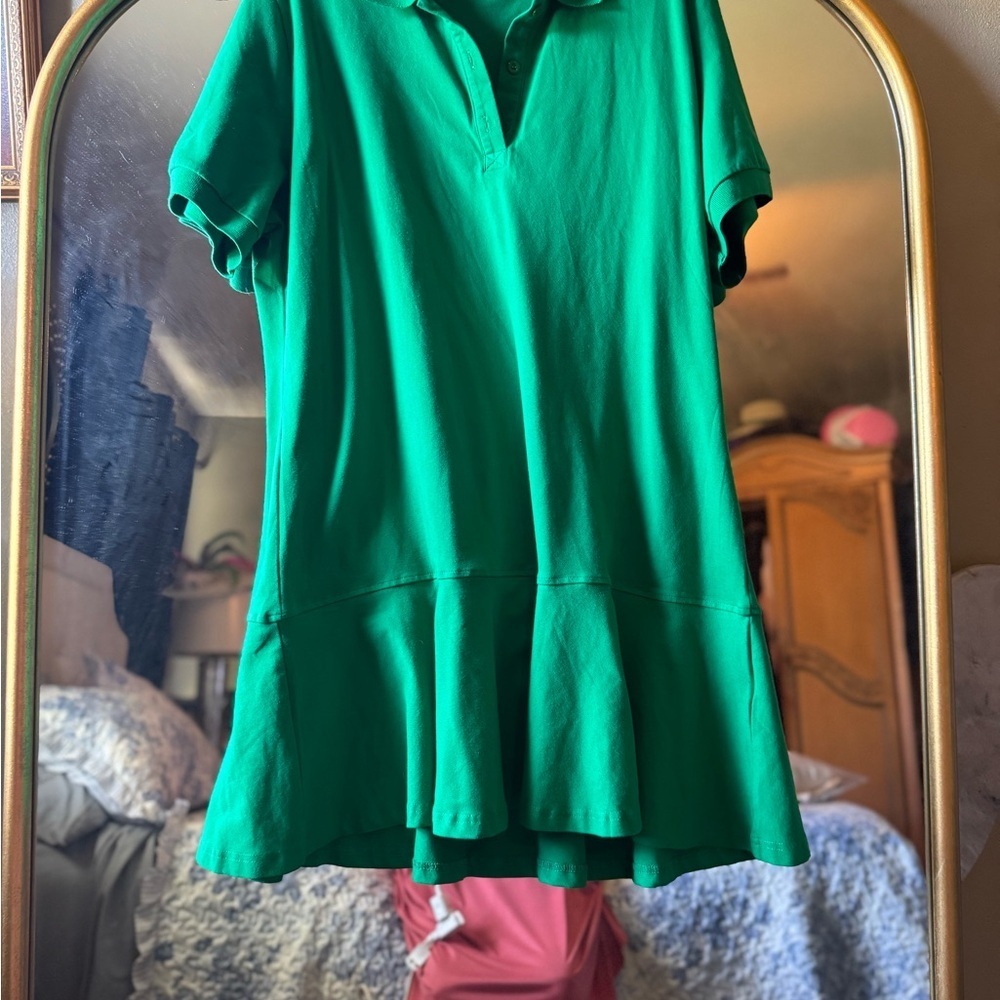 Green Polo  style mini Dress - Picture 2 of 6